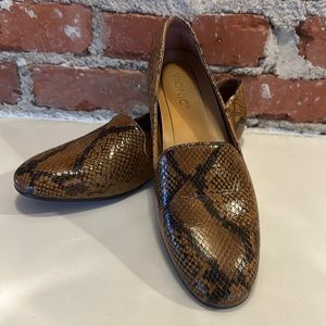 VIONIC snake print loafers